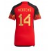 Belgien Dries Mertens #14 Replika Hemma matchkläder Dam VM 2022 Korta ärmar